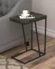 CoasterEveryday 931156 Carly - Expandable Engineered Wood C-Shaped Side Table - Gray