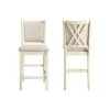 New Classic D3651-22-BSQ Amy - Counter Chair (Set of 2) - Bisque