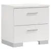 Coaster Fine Furniture 203510KE-S5 Felicity - 5 Piece Eastern King Platform Bedroom Set - White