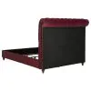 Coaster Fine Furniture 360341Q-S5 Devon - 5 Piece Queen Bedroom Set - Wine Red And Dark Oak