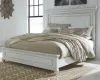 Benchcraft® B777/31/36/57/54/96 Benchcraft® B777/31/36/57/54/96 Kanwyn - 5 Pc. - Dresser, Mirror, Queen Panel Bed - Whitewash