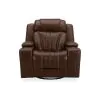 Liberty Furniture 7020CN-12P Caswell - Swivel Glider Recliner P2 - Nature Chestnut