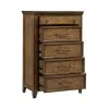 Liberty Furniture 930-BR41 Carolina Park - 5 Drawer Chest - Amber Brown