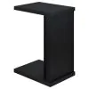 Coaster Fine Furniture 930276 Clower - Engineered Wood C-Shaped Sofa Side Table - Black