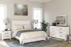 Ashley Furniture B1190-92 Gerridan - Two Drawer Night Stand - White / Gray