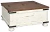 Ashley Furniture T459-20 Wystfield - Cocktail Table with Storage - White / Brown