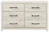 Ashley Furniture B192-31 Cambeck - Six Drawer Dresser - Whitewash