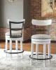 Ashley Furniture D546-524 Ashley Furniture D546-524 Valebeck - UPH Swivel Barstool  - White