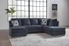 Ashley Furniture 95302S1 Albar Place - 2-Piece Sectional With Laf Sofa Chaise - Cobalt