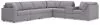 Ashley Furniture 92104S33 Ashley Furniture 92104S33 Modmax - 7-Piece Sectional With Storage Console And Laf Corner Chair - Granite