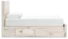 Ashley Furniture B2310B9 Ashley Furniture B2310B9 Lawroy - Queen Panel Bed With Storage Footboard And 2 Under Bed Storage Units - Light Natural