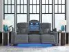Ashley Furniture PC4980215 Studio Cave - Power Reclining Sofa - Steel