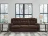 Ashley Furniture PC2140699 Free Wake - Reclining Power Sofa With Drop Down Table - Chocolate