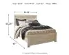 Ashley Furniture B331/31/36/57/54/96/91(2) Ashley Furniture B331/31/36/57/54/96/91(2) Bellaby - 7 Pc. - Dresser, Mirror, Queen Panel Bed, 2 Nightstands - Whitewash