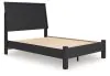 Ashley Furniture B1013B25 Danziar - Full Panel Bed With Low Footboard - Black