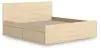 Ashley Furniture EB9632B24 Ashley Furniture EB9632B24 Onita - King Panel Platform Bed With 2 Side Storage - Natural