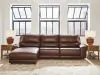 Ashley Furniture PCU62607S23 Ashley Furniture PCU62607S23 DeepWakes - 3-Piece Power Reclining Sofa With LAF Press Back Power Chaise - Canyon