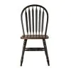 Liberty Furniture 186B-C1000S Liberty Furniture 186B-C1000S Carolina Crossing - Windsor Side Chair - Black / Antique Honey