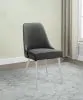 CoasterEssence 191442 Cabianca - Upholstered Dining Side Chair (Set of 2) - Gray