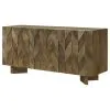 Coaster Fine Furniture 130515 Tyler - 3 Door Solid Wood Sideboard Buffet Cabinet - Mango Brown