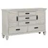 CoasterEssence 205331Q-S4 Franco - 4 Piece Queen Bedroom Set - Distressed White