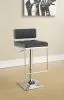 CoasterEssence 100195 Alameda - Adjustable Bar Stool - Chrome And Gray