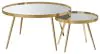 CoasterEssence 723918 Kaelyn - 2 Piece Round Mirror Top Nesting Coffee Table - Gold