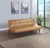 Coaster Fine Furniture 360234 Jenson - Upholstered Tufted Convertible Sofa Bed - Saddle Brown