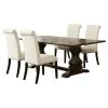 CoasterEssence 107411-S5 Parkins - 5 Piece Rectangular Dining Table Set - Rustic Espresso
