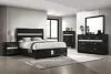 Coaster Fine Furniture 206360KW-S5 Miranda - 5 Piece California King Bedroom Set - Black