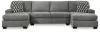 Benchcraft® 32402S3 Benchcraft® 32402S3 Birkdale Court - 3-Piece Sectional With LAF And RAF Corner Chaises - Gray