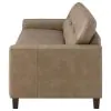 Coaster Fine Furniture 504667 Scotland - Faux Leather Upholstered Track Arm Sofa - Brown