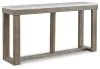 Ashley Furniture T789-4 Loyaska - Sofa Table - Brown / Ivory