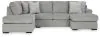 Ashley Furniture 52906S2 Ashley Furniture 52906S2 Casselbury - 2-Piece Sectional With Laf Corner Chaise - Cement