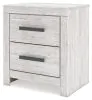 Ashley Furniture B3788-92 Cayboni - Two Drawer Night Stand - Whitewash