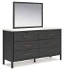 Ashley Furniture B2616B1 Ashley Furniture B2616B1 Cadmori - Dresser and Mirror - Black / White