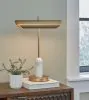Ashley Furniture L734392 Rowleigh - Marble Desk Lamp - Gold Finish / White
