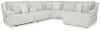 Ashley Furniture 92706/40/57/19/77/46/07/25 Ashley Furniture 92706/40/57/19/77/46/07/25 Top Tier - 7 Pc. - 6-Piece Reclining Sectional With Raf Chaise, Rocker Recliner - Alloy