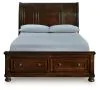 Ashley Furniture B697B43 Ashley Furniture B697B43 Porter - Queen Sleigh Storage Bed - Rustic Brown