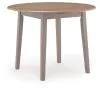 Ashley Furniture PCD403-15 Harperfeld - Round Dining Room Drop Leaf Table - Natural / Gray
