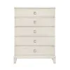 Samuel Lawrence Furniture S916-040 Madison - 5-Drawer Chest in a Grey-White Wash Finish - Natural