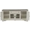 Liberty Furniture 244-TV74 Magnolia Manor - Entertainment TV Stand (Glass Doors) - Antique White