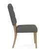 Riverside Furniture 92632 Riverside Furniture 92632 Mix-N-Match Chairs - Button Tufted Upholstered Chair (Set of 2) - Dark Gray