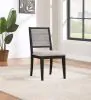 Coaster Fine Furniture 121222 Elodie - Wood Dining Side Chair (Set of 2) - Gray And Black