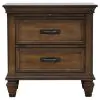 CoasterEssence 300525F-S4 Devon - 4 Piece Full Bedroom Set - Burnished Oak