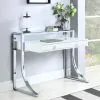 CoasterEssence 802141 Gemma - 2-Drawer Writing Desk - White High Gloss