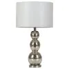 CoasterEssence 901185 Mineta - Drum Shade Stacked Table Lamp - Antique Silver