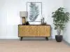 Coaster Fine Furniture 950383 Aminah - 3 Door Wood Accent Cabinet - Natural And Black
