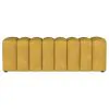 Coaster Fine Furniture 910292 Summer - Fabric Upholstered Tufted Accent Bench - Mustard Yellow