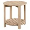 Coaster Fine Furniture 710287 Fowler - 1-Shelf Round Engineered Wood Side End Table - Natural